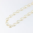 CHANEL Pearl Necklace metal Gold White CC Auth bs37053V-11
