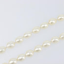 CHANEL Pearl Necklace metal Gold White CC Auth bs37053V-14