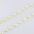 CHANEL Pearl Necklace metal Gold White CC Auth bs37053V-15