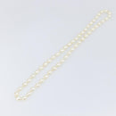CHANEL Pearl Necklace metal Gold White CC Auth bs37053V-2
