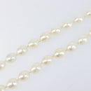 CHANEL Pearl Necklace metal Gold White CC Auth bs37053V-4