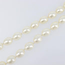 CHANEL Pearl Necklace metal Gold White CC Auth bs37053V-5