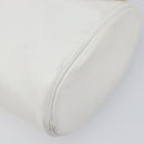 Christian Dior Chain Shoulder Bag Leather White Gold Tone Auth bs37056A-14