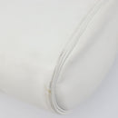 Christian Dior Chain Shoulder Bag Leather White Gold Tone Auth bs37056A-16