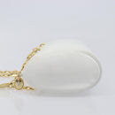 Christian Dior Chain Shoulder Bag Leather White Gold Tone Auth bs37056A-4