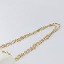Christian Dior Chain Shoulder Bag Leather White Gold Tone Auth bs37056A-8
