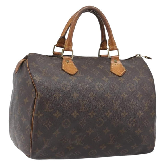 LOUIS VUITTON Monogram Speedy 30 Hand Bag M41526 LV Auth bs37059