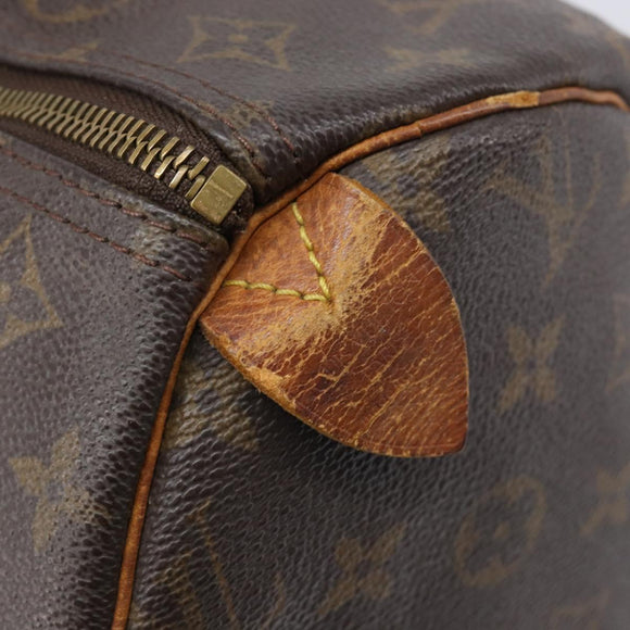LOUIS VUITTON Monogram Speedy 30 Hand Bag M41526 LV Auth bs37059
