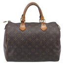 LOUIS VUITTON Monogram Speedy 30 Hand Bag M41526 LV Auth bs37059-2