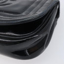 CHANEL Chain Shoulder Bag Patent Black Gold Tone CC Auth bs37062-15