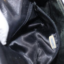 CHANEL Chain Shoulder Bag Patent Black Gold Tone CC Auth bs37062-27