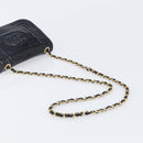 CHANEL Chain Shoulder Bag Patent Black Gold Tone CC Auth bs37062-7
