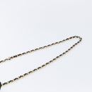 CHANEL Chain Shoulder Bag Patent Black Gold Tone CC Auth bs37062-14