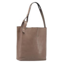 LOEWE Shoulder Bag Leather Beige Gold Tone Auth bs37066-1