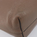 LOEWE Shoulder Bag Leather Beige Gold Tone Auth bs37066-17