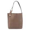 LOEWE Shoulder Bag Leather Beige Gold Tone Auth bs37066-13