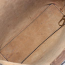 LOEWE Shoulder Bag Leather Beige Gold Tone Auth bs37066-10