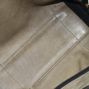 LOEWE Amazona 32 Hand Bag Suede Khaki Gold Tone Auth bs37068-10