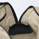 LOEWE Amazona 32 Hand Bag Suede Khaki Gold Tone Auth bs37068-22