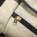 LOEWE Amazona 32 Hand Bag Suede Khaki Gold Tone Auth bs37068-24