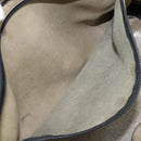LOEWE Amazona 32 Hand Bag Suede Khaki Gold Tone Auth bs37068-25