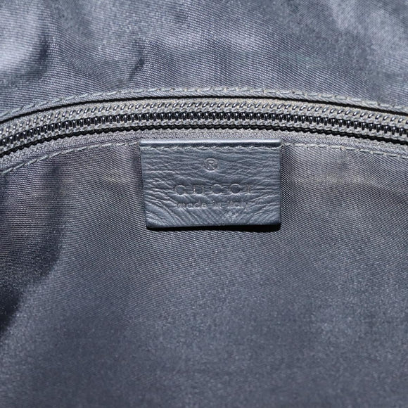 GUCCI GuccissimaGG Shoulder Bag Leather Black Silver 322080 Auth bs37071