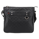GUCCI GuccissimaGG Shoulder Bag Leather Black Silver 322080 Auth bs37071-13