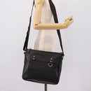GUCCI GuccissimaGG Shoulder Bag Leather Black Silver 322080 Auth bs37071-25