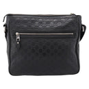 GUCCI GuccissimaGG Shoulder Bag Leather Black Silver 322080 Auth bs37071-2