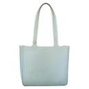 CHANEL Tote Bag Rubber Green Silver CC Auth bs37074-3