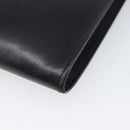 HERMES Omenitu Shoulder Bag Leather Black Auth bs37075-11