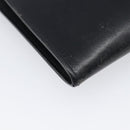 HERMES Omenitu Shoulder Bag Leather Black Auth bs37075-12