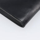 HERMES Omenitu Shoulder Bag Leather Black Auth bs37075-14