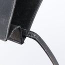 HERMES Omenitu Shoulder Bag Leather Black Auth bs37075-15
