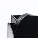 HERMES Omenitu Shoulder Bag Leather Black Auth bs37075-16
