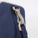 LOEWE Shoulder Pouch Canvas Blue Silver Auth bs37076V-18