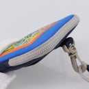 LOEWE Shoulder Pouch Canvas Blue Silver Auth bs37076V-6
