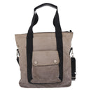 CHANEL Sports Line Tote Bag Canvas 2way Gray Silver CC Auth bs37077-2