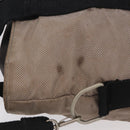 CHANEL Sports Line Tote Bag Canvas 2way Gray Silver CC Auth bs37077-8