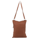 HERMES Shoulder Bag Leather Brown Silver Auth bs37078-3