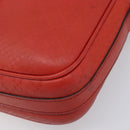 GUCCI Diamante Business Bag PVC Leather Red Gold Tone 344357 Auth bs37080-9