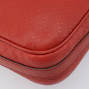 GUCCI Diamante Business Bag PVC Leather Red Gold Tone 344357 Auth bs37080-14