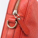 GUCCI Diamante Business Bag PVC Leather Red Gold Tone 344357 Auth bs37080-19