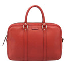 GUCCI Diamante Business Bag PVC Leather Red Gold Tone 344357 Auth bs37080-13