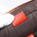 GUCCI Diamante Business Bag PVC Leather Red Gold Tone 344357 Auth bs37080-12