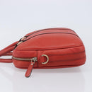 GUCCI Diamante Business Bag PVC Leather Red Gold Tone 344357 Auth bs37080-4