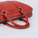 GUCCI Diamante Business Bag PVC Leather Red Gold Tone 344357 Auth bs37080-7