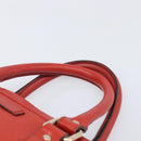 GUCCI Diamante Business Bag PVC Leather Red Gold Tone 344357 Auth bs37080-8