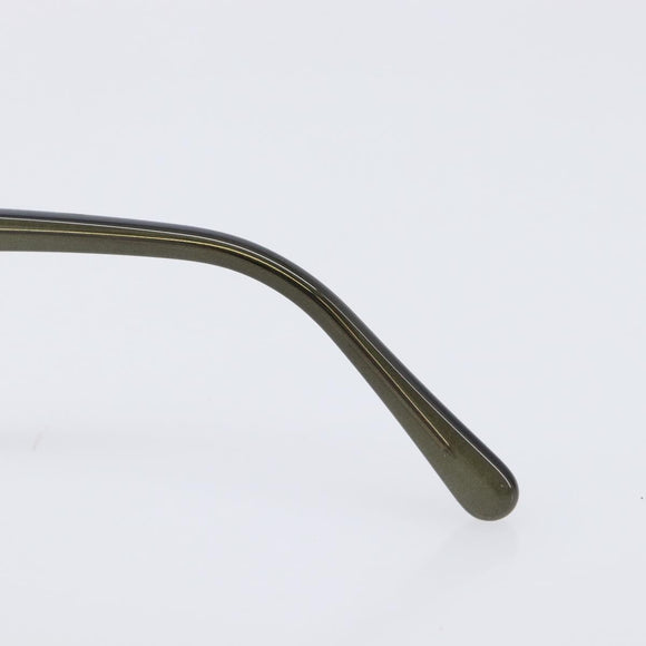 Salvatore Ferragamo Gancini Sunglasses Plastic Khaki Silver Auth bs37082