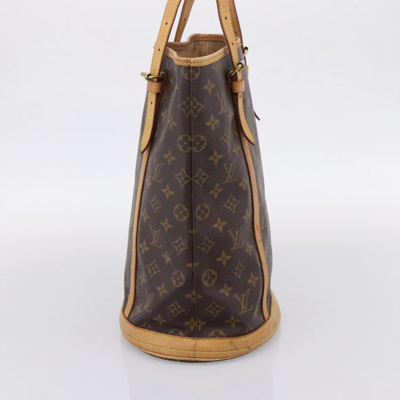 LOUIS VUITTON Monogram Bucket GM Shoulder Bag M42236 LV Auth bs37090